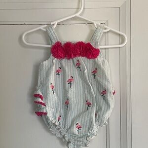 Pink Flamingo Baby Romper
